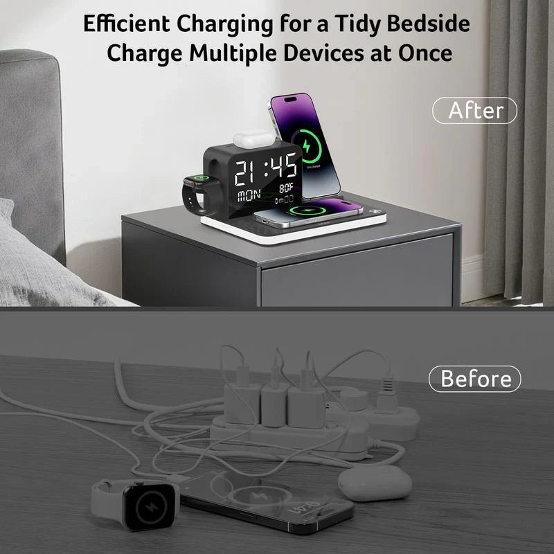 7 in 1 wireless charging station with led night light 7 in 1 wireless charging station with led night light