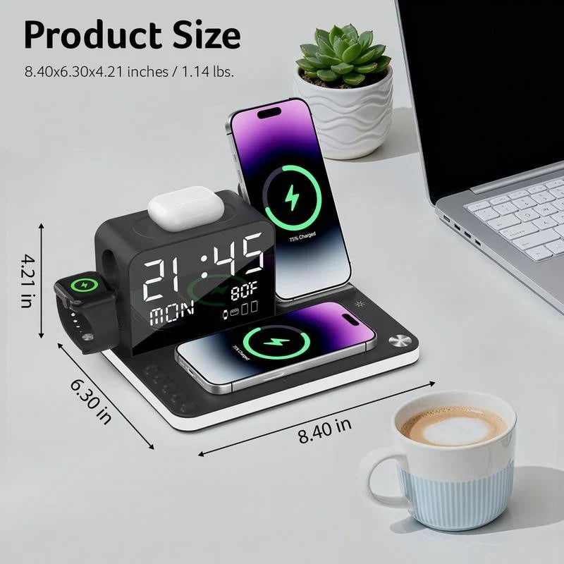 7 in 1 wireless charging station with led night light 7 in 1 wireless charging station with led night light