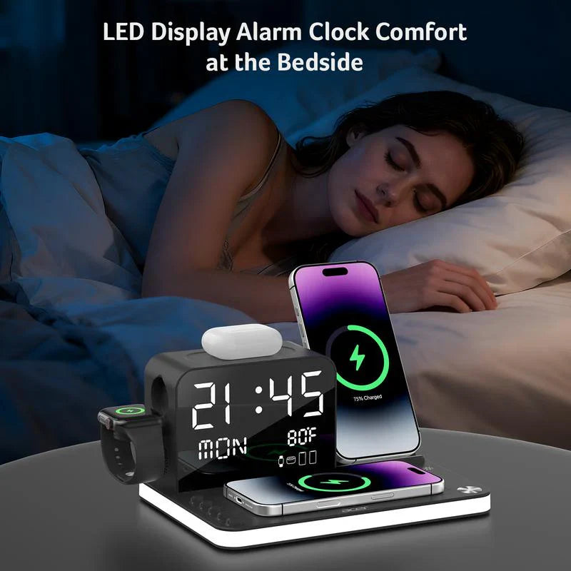 7 in 1 wireless charging station with led night light 7 in 1 wireless charging station with led night light